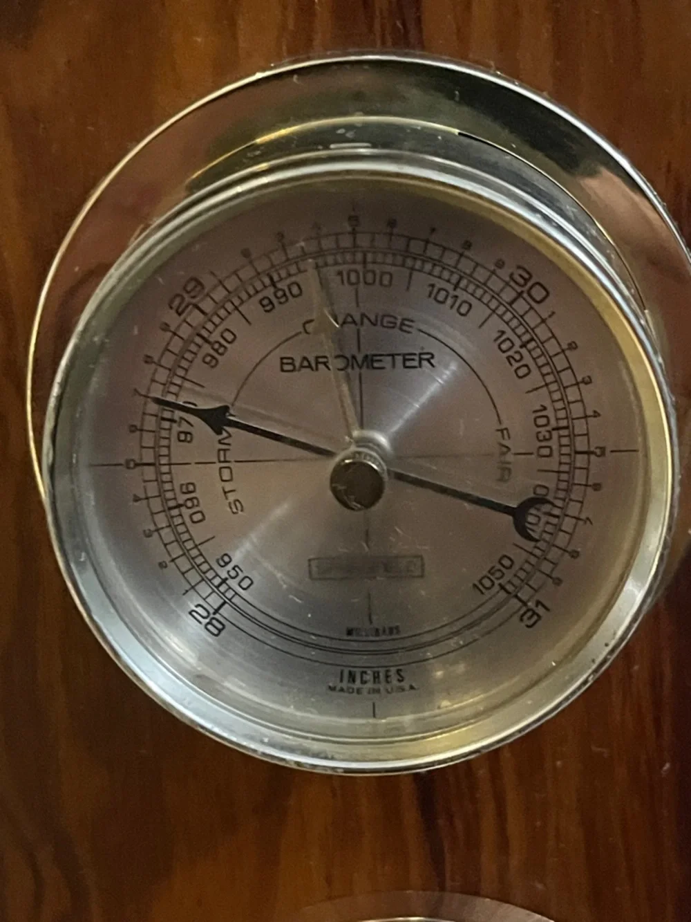 Thermometer Barometer Humidity Weather Station, Great Condition: